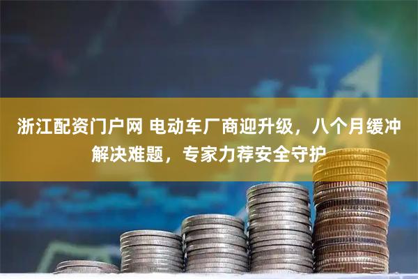 浙江配资门户网 电动车厂商迎升级，八个月缓冲解决难题，专家力荐安全守护